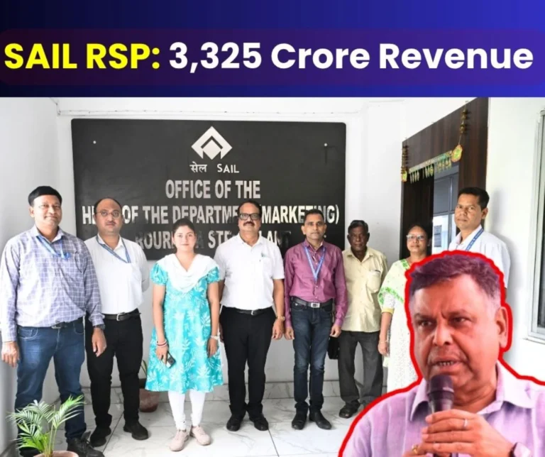 SAIL Rourkela Steel Plant Marketing Creates History Records Revenue of Rs 3325 Crore