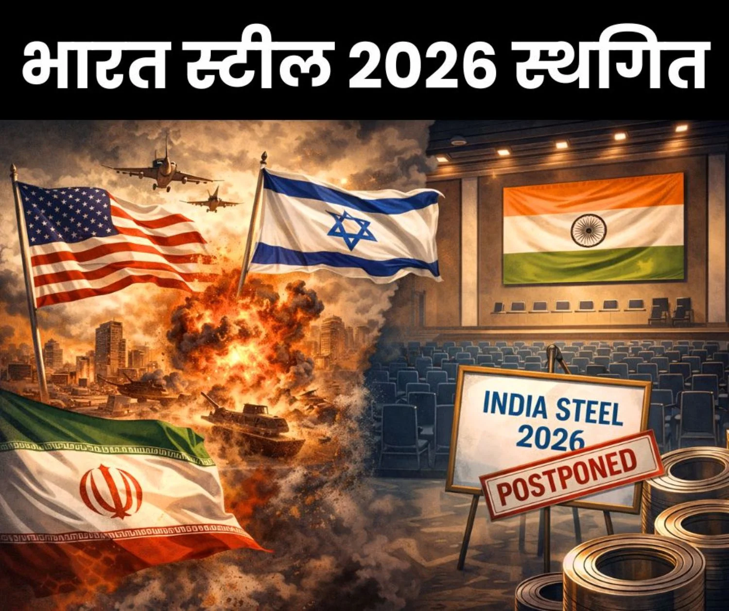 US-Israel and Iran War India Steel 2026 Postponed till Further Orders