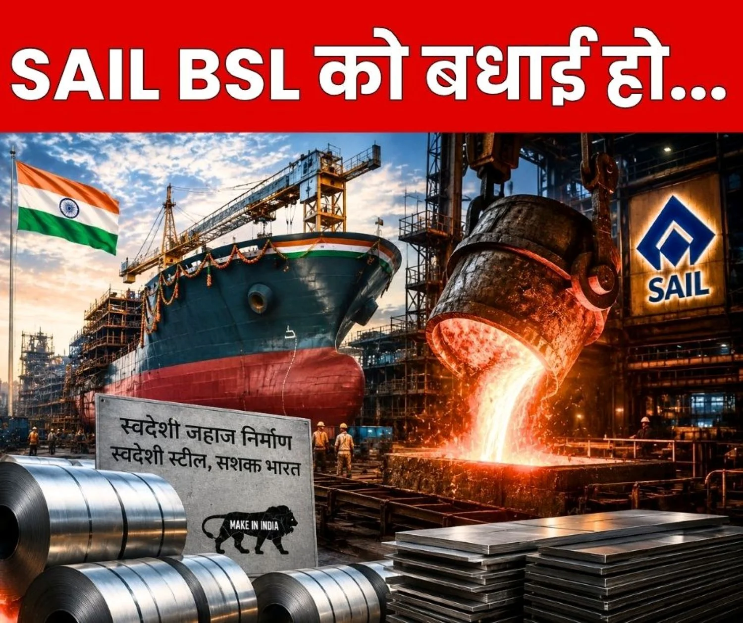 BIG NEWS Bokaro Steel Plant Receives Lloyds Register Certification for Indigenous Shipbuilding Steel
