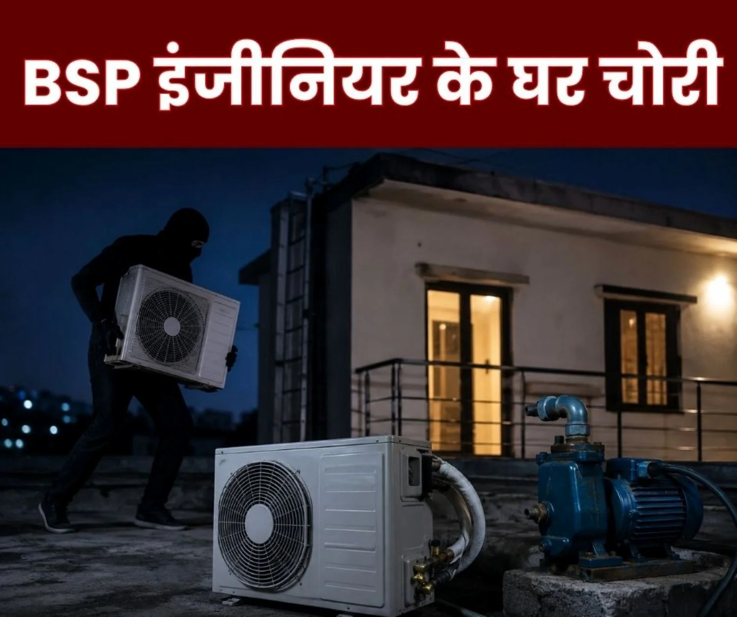 Bhilai Township Theft at BSP Engineers House FIR Registered