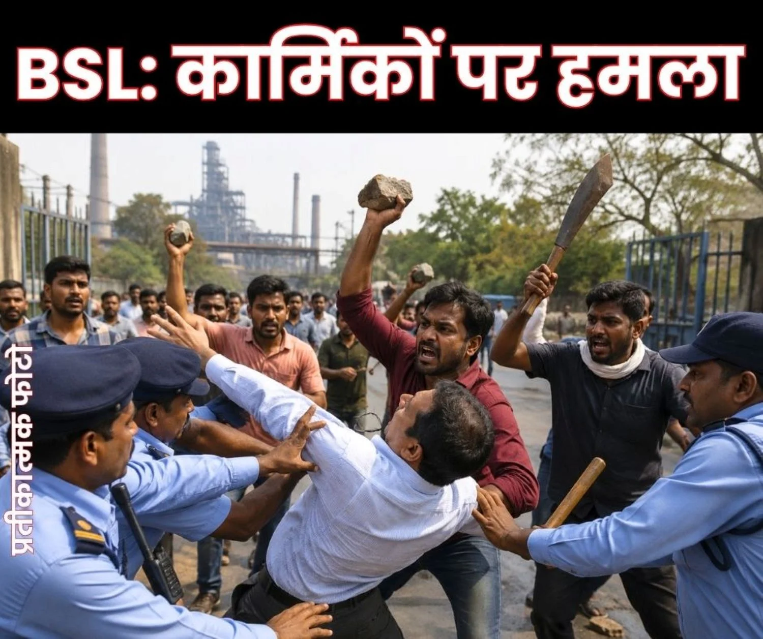 Bokaro Steel Plant Stone Pelting and Attack on Stopping illegal Power Connection, Demand for FIR