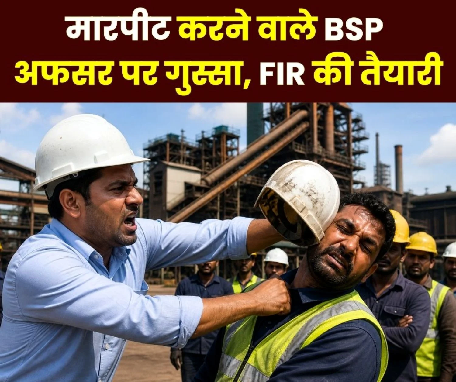 Dispute Between Officer and Supervisor at Bhilai Steel Plant Warning of FIR