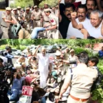 ED Raids Former Kerala Chief Minister Pinarayi Vijayans Residence CPI(M) Protests at ED Headquarters