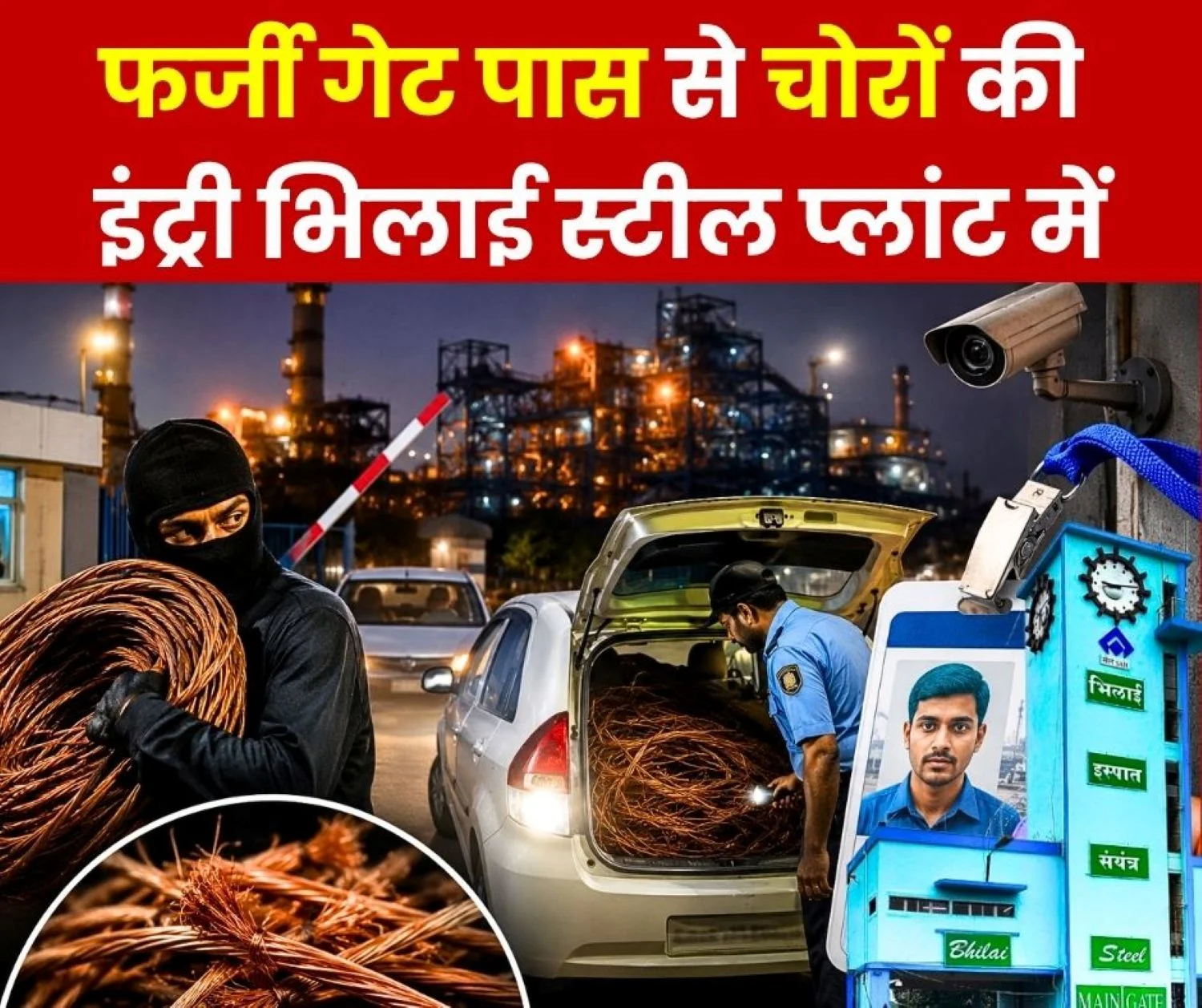 Fake Gate Pass Scam in BSP Thieves Enter Plant Using Fake ID Cards RFID Ready 1