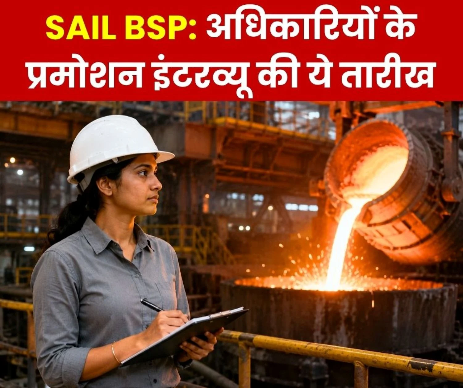 SAIL Bhilai Steel Plant Promotion Interview Schedule Released Senior Manager DGM Interview from May 25