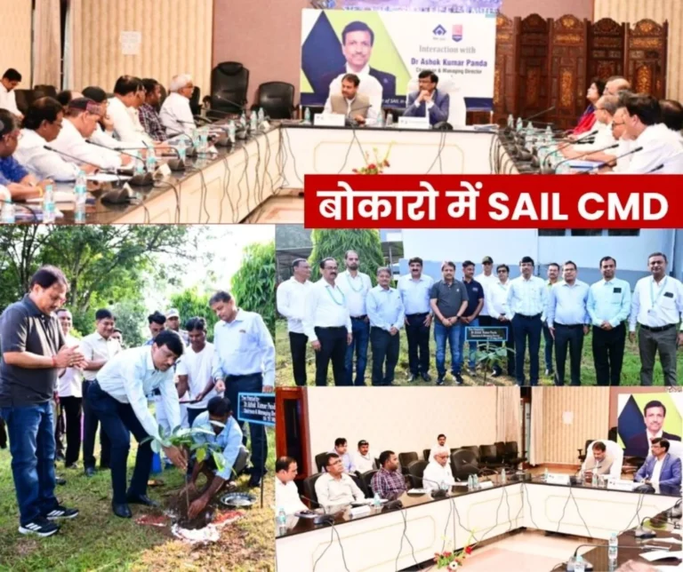 SAIL News 7 Union Leaders in Bokaro Raised the issue of 39 Months Pending Arrears Retrenchment and Displaced Workers With the CMD