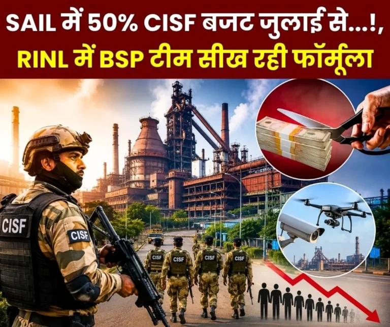 Vizag Steel Plant is Reducing CISF Budget From Rs 110 Crore to Rs 55 crore BSP Team in RINL CISF Manpower May be Halved from July