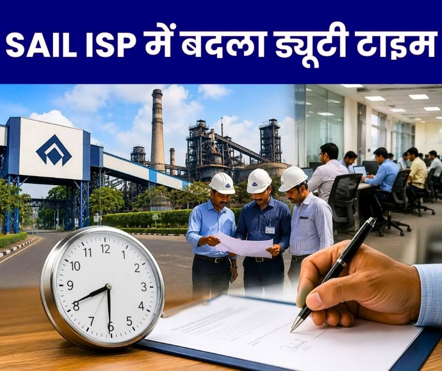 general-shift-timings-changed-for-iisco-steel-plant-officers