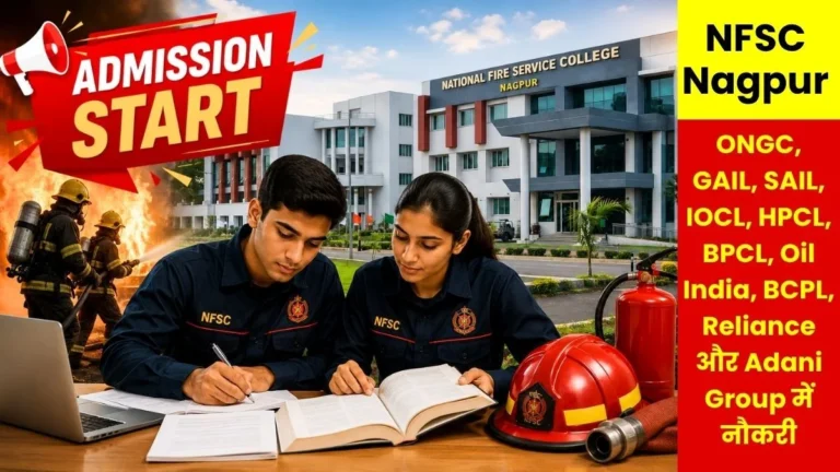 Admissions Open at NFSC Nagpur the Countrys only B Tech Fire Engineering Course has Become the top Choice for Students