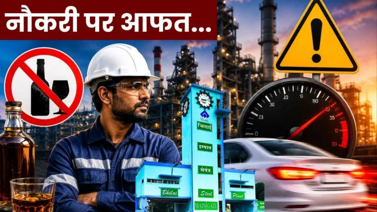 Bhilai Steel Plant BSP Management Takes Action Against Over-Speeding and Alcohol Consumption