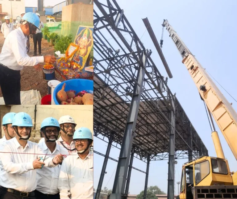 Bhilai Steel Plant The Shed will Protect the Sinter from Rainwater