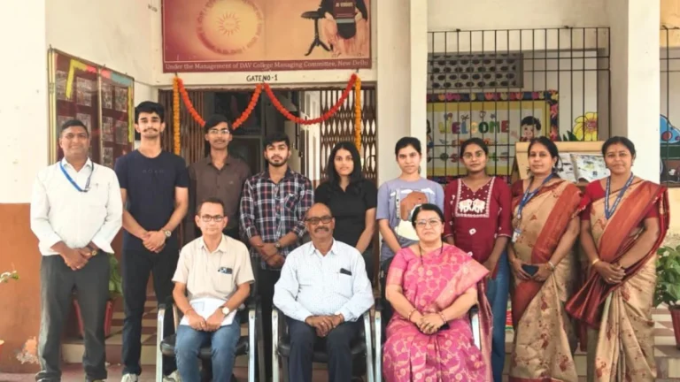 CGM Visits DAV Ispat Public School Sector 2 Meritorious Class 12 Board Exam Students Felicitated