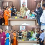 Chhattisgarh Nagarik Suraksha Foundation Officials met Senior Superintendent of Police Vijay Agarwal