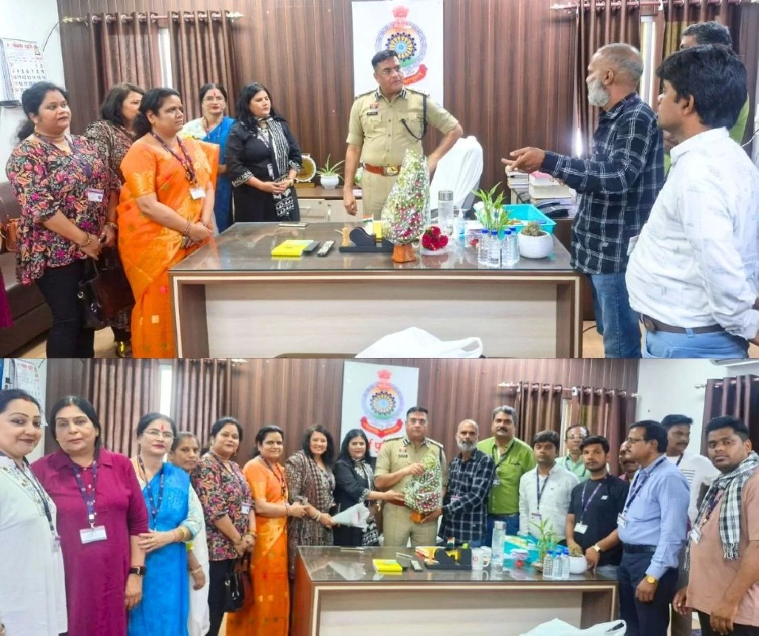 Chhattisgarh Nagarik Suraksha Foundation Officials met Senior Superintendent of Police Vijay Agarwal