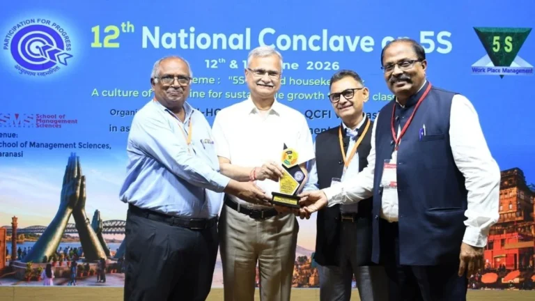 Former BSP officer and Senior Faculty Satyavan Nayak Honored for the Best 5S Article at the National Level