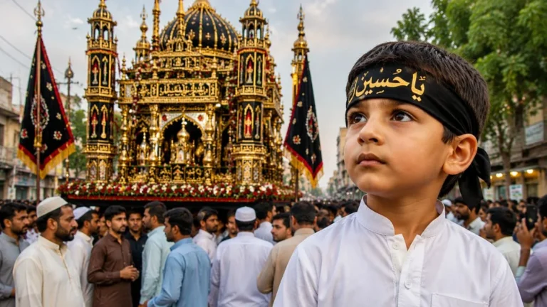 Muharram 2026 Bhilai Immersed in Grief for Hussain Recalling Karbala a Message of Cleanliness Accompanies the Tazia Procession