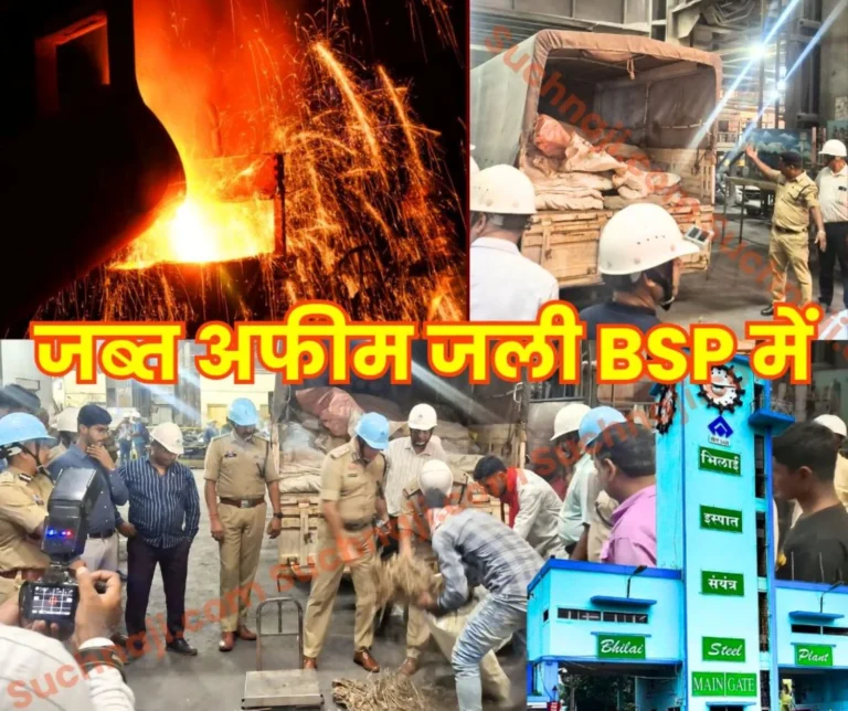 Opium Crop Seized From BJP Leaders Farm Burnt to Ashes in Bhilai Steel Plant