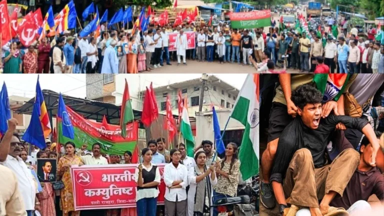 BSP Rajhara mine Workers Protest against NEET Irregularities and the Suppression of Students