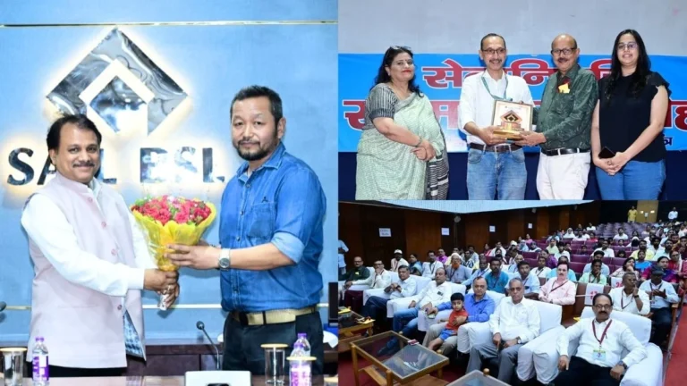 CGM and 12 other officers along with 54 employees retired from Bokaro Steel Plant