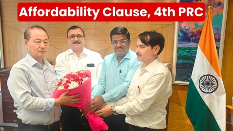 NCOA Met the DPE Secretary Discussions Held on the Affordability Clause 4th PRC SAIL RINL, and PRP