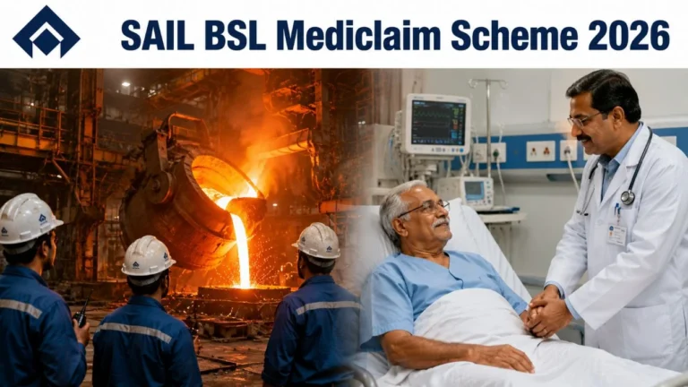 SAIL Mediclaim Scheme 2026 Renewal Process Begins at BSL August 10 is the Last Date