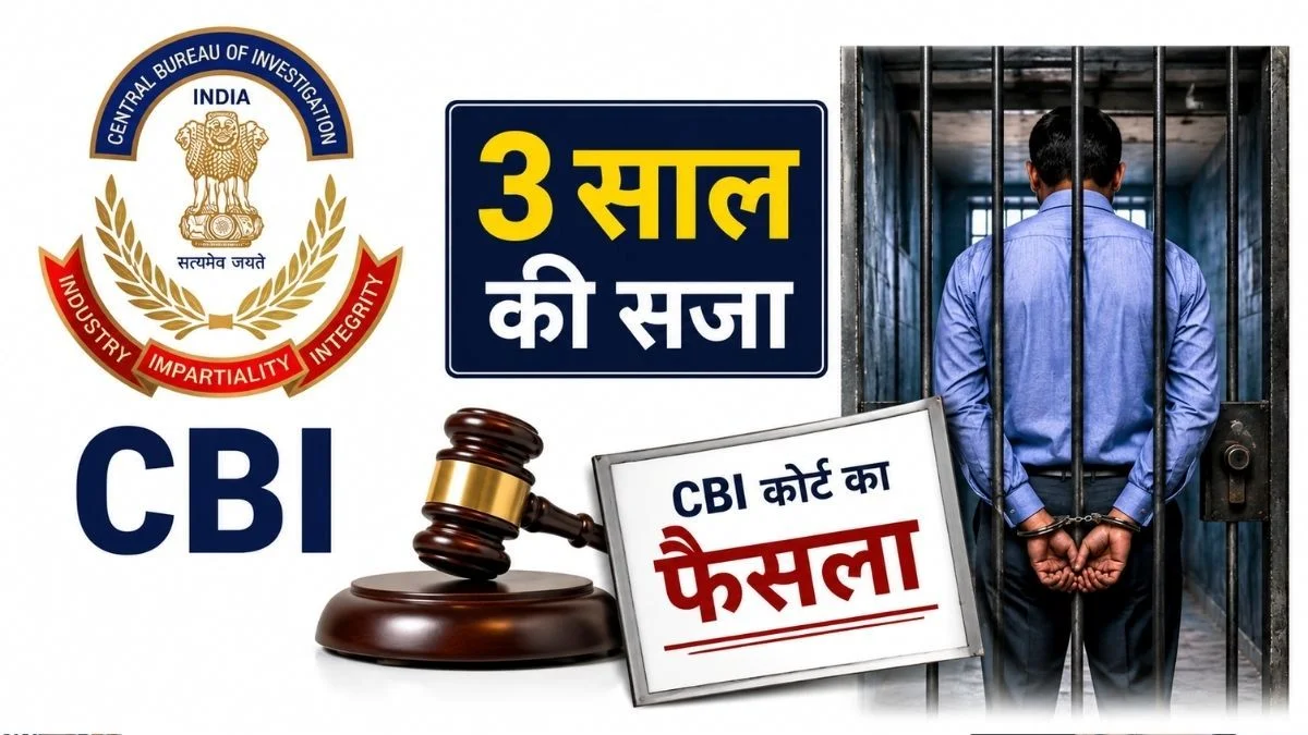 Bribe-Taking AGM Sentenced to 3 Years CBI Court Sends him to Jail