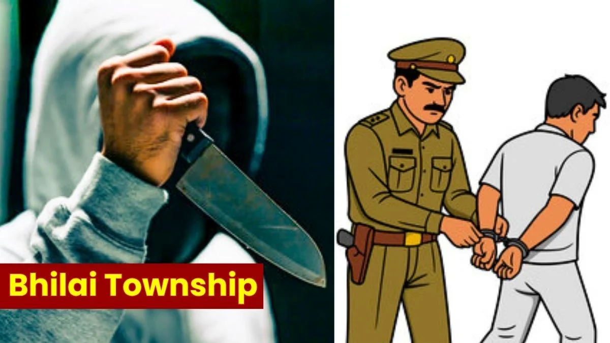 Criminal Arrested for Threatening Pssersby with a knife in Bhilai Township