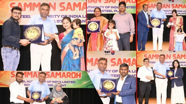 SAIL RSP Six employees receive RSP Gaurav award three winners each in the workman and executive categories