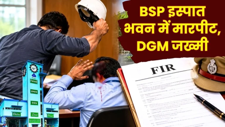 Attack on DGM at Bhilai Steel Plants Ispat Bhawan FIR lodged