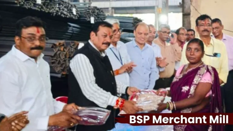 BSP Merchant Mill Female contract workers received sarees while male workers received T-shirts
